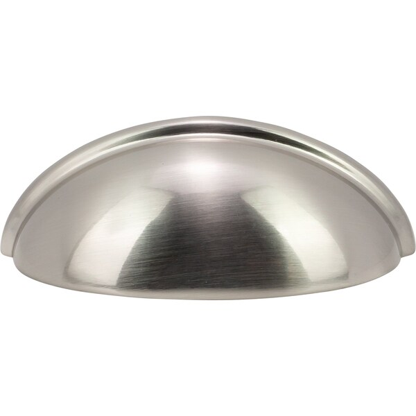 Designperfect 3'' Center-to-Center Cup Pull, Brushed Satin Nickel - DPA-C632SNB