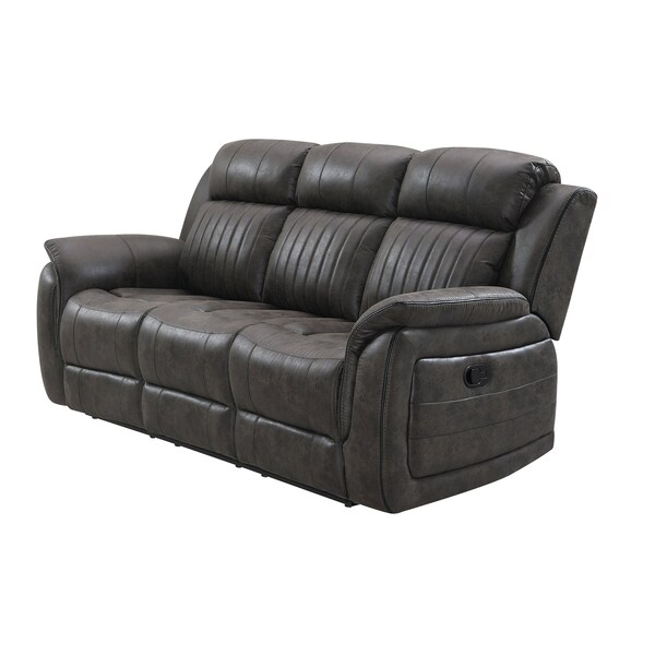 Global Furniture Usa Transitional Badlands U8517 Grey Reclining Sofa - 3291