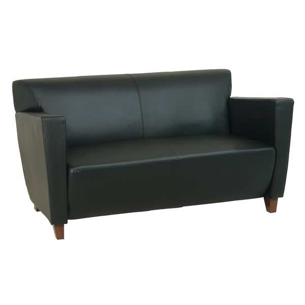 Office Star Loveseat, 33-1/2" x 30-3/4", Upholstery Color: Black - SL8472