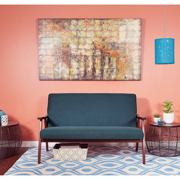 Ave 6 Davis Loveseat, Klein, Azure Fabric, 29" x 32" - DVS52-K14