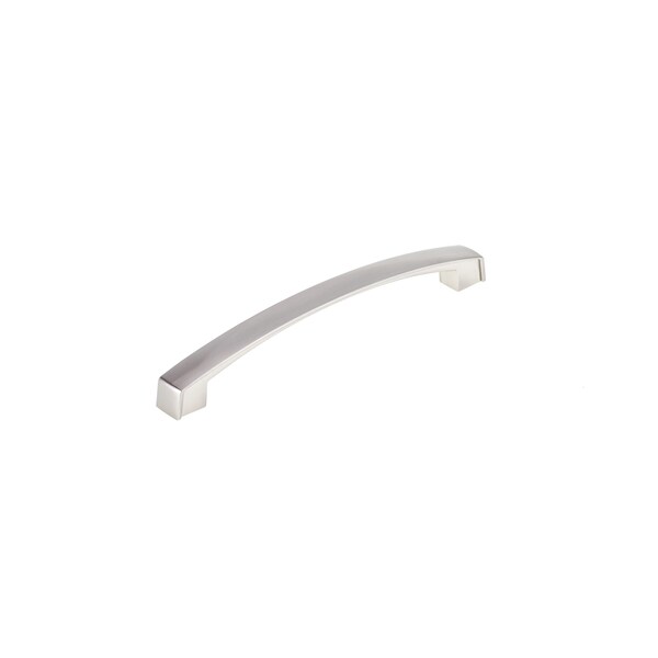 Richelieu 6-5/16 in. (160 mm) Center-to-Center Brushed Nickel Transitional Drawer Pull - BP8252160195