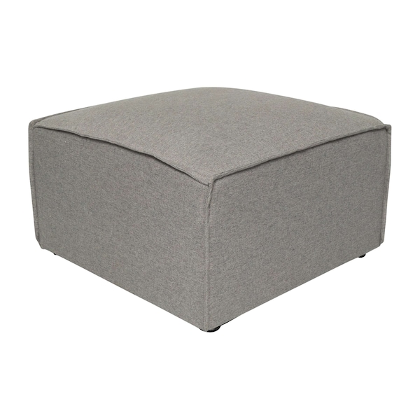 Flash Furniture Bridgetown Luxury Modular Sectional Sofa, Ottoman Seat, Gray - IS-IT2231-OT-GRY-GG