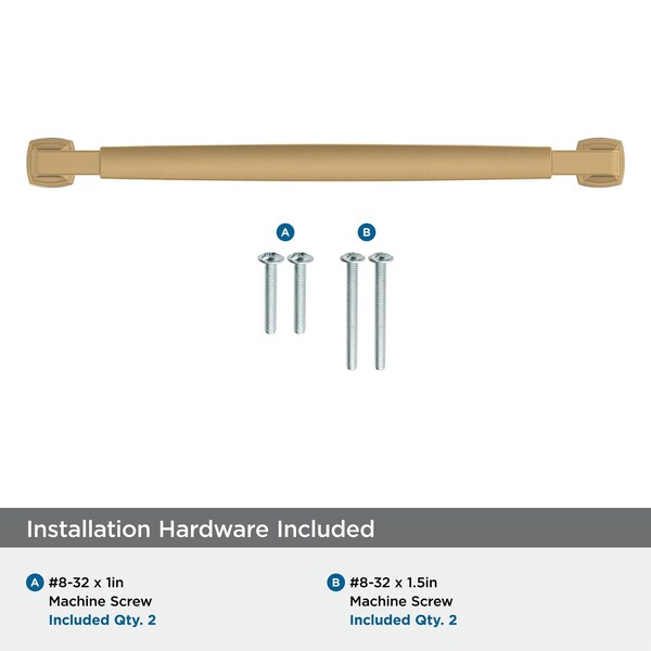 Amerock Stature 8-13/16 in 224 mm Center-to-Center Champagne Bronze Cabinet Pull - BP36890CZ