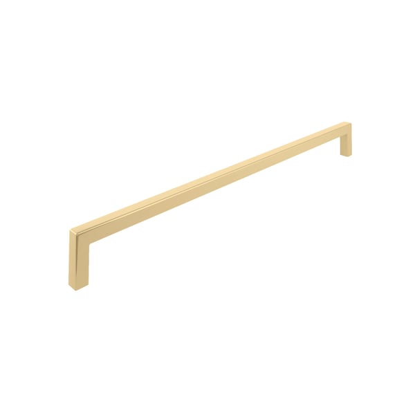 Richelieu Lambton Collection 12 5/8-inch (320 mm) Satin Brass Modern Rectangular Cabinet Pull - BP873320160