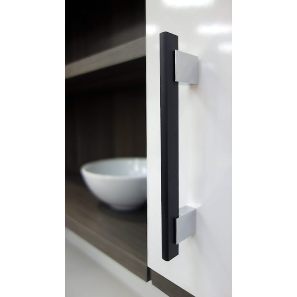 Richelieu 18-7/8 in. (480 mm) Center-to-Center Brushed Nickel Contemporary Drawer Pull - BP905480195