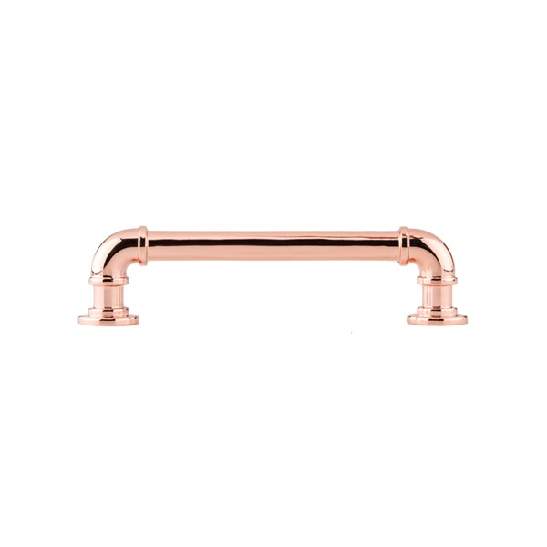 Richelieu 5 1/16 in (128 mm) Center-to-Center Polished Copper Eclectic Drawer Pull - BP2209128191