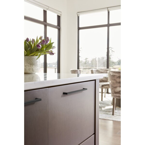 Amerock Monument 10-1/16 inch 256mm Center-to-Center Matte Black Cabinet Pull - BP36910FB