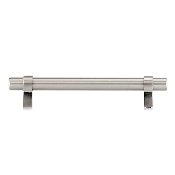 Richelieu 5-1/16 in. (128 mm) Center-to-Center Brushed Nickel Contemporary Drawer Pull - BP5016128195