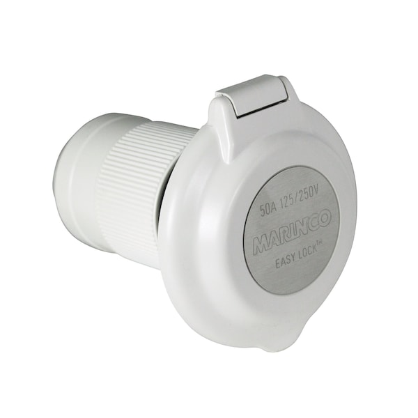 Marinco 50A 125/250V CONTOURED RV POWER INLET - 6344EL-BRV