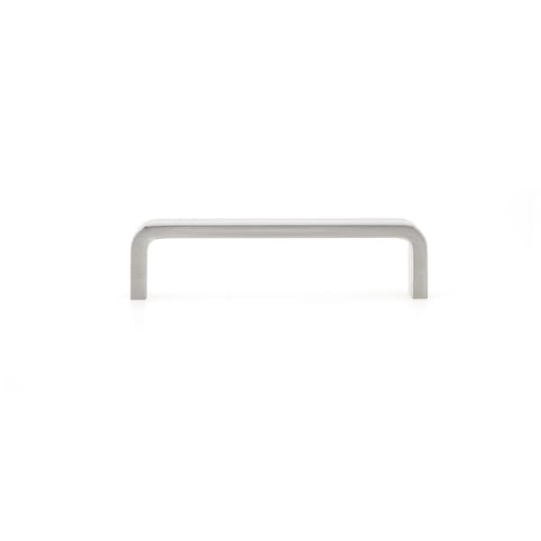Richelieu 4 in (102 mm) Center-to-Center Brushed Nickel Contemporary Drawer Pull - BP240195