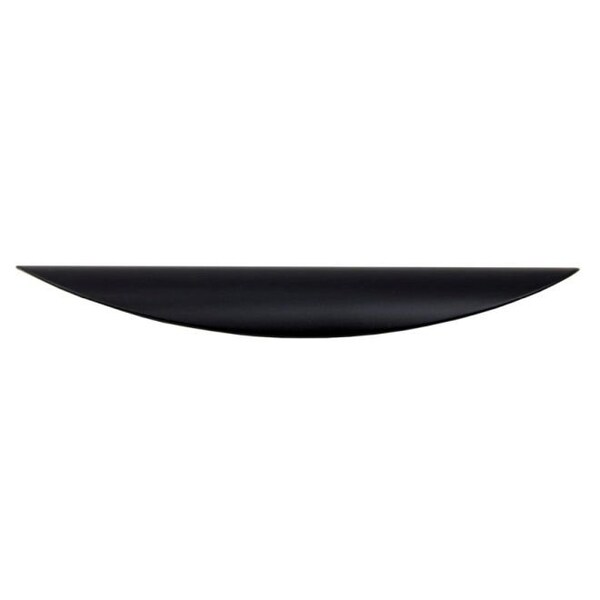 Crown 6-3/4" Waterfall Cabinet Pull with 5" Center to Center Matte Black Finish - CHP80846128BK