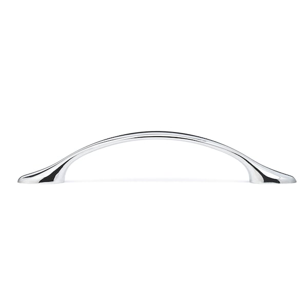 Richelieu 3-3/4 in. (96 mm) Center-to-Center Chrome Traditional Drawer Pull - BP7814140
