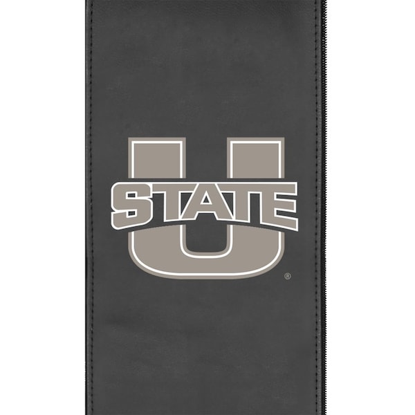 Dreamseat Silver Sofa with Utah State Aggies Logo - XZ7759001SOCDBK-PSCOL13375