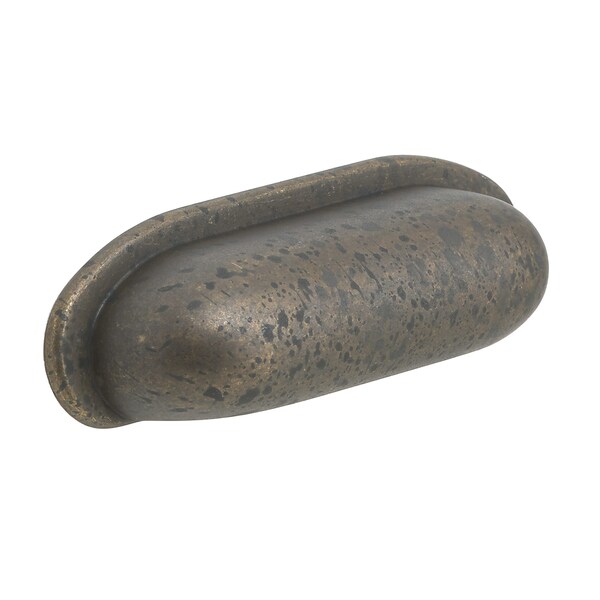 Richelieu 2-1/2 in. (64 mm) Center-to-Center Spotted Bronze Traditional Cup Pull - BP58264138