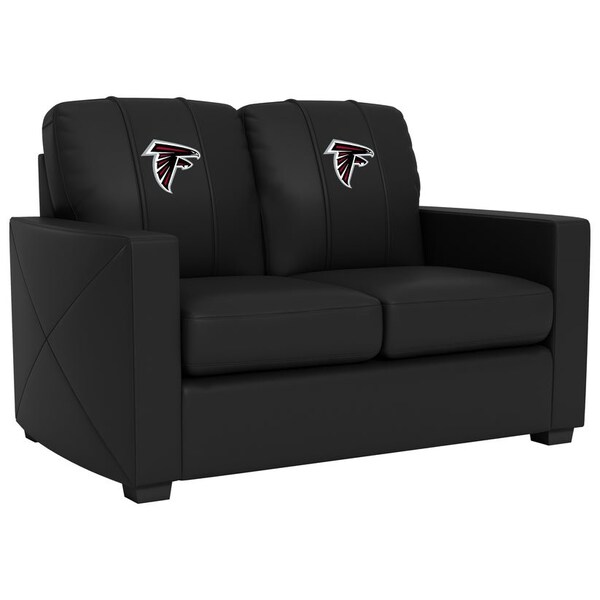 Dreamseat Silver Loveseat with Atlanta Falcons Primary Logo - XZ7759003LSCDBK-PSNFL20005