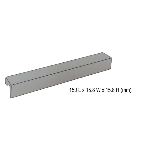 Richelieu 5-1/16 in. (128 mm) Center-to-Center Aluminum Contemporary Drawer Pull - BP460412810