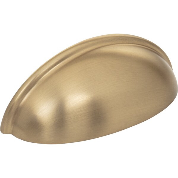 Elements By Hardware Resources 3" Center-to-Center Satin Bronze Florence Cabinet Cup Pull - 2981SBZ