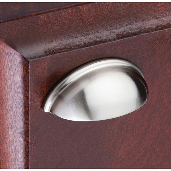 Elements By Hardware Resources 3" Center-to-Center Satin Bronze Florence Cabinet Cup Pull - 2981SBZ