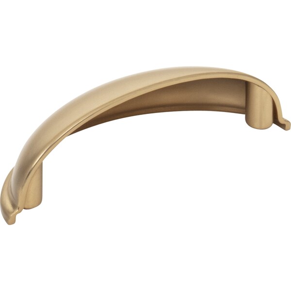 Elements By Hardware Resources 3" Center-to-Center Satin Bronze Florence Cabinet Cup Pull - 2981SBZ