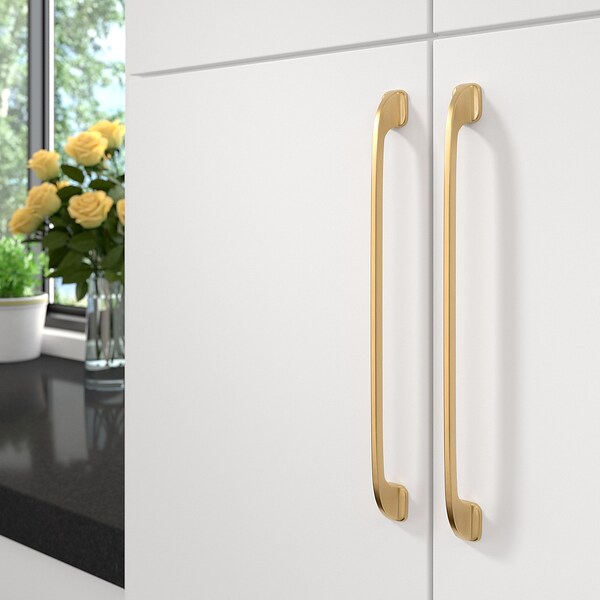 Richelieu 12 5/8-inch (320 mm) Center to Center Champagne Bronze Contemporary Cabinet Pull - BP7350320CHBRZ