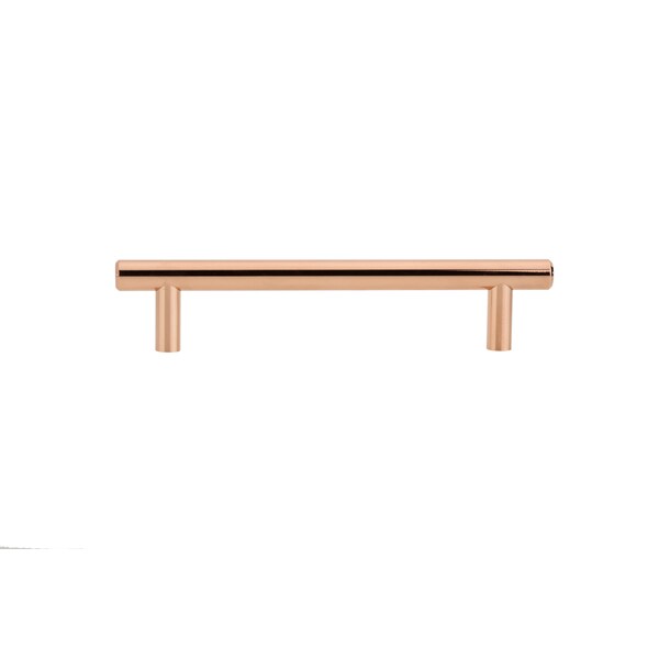 Richelieu 3 3/4 in (96 mm) Center-to-Center Polished Copper Contemporary Cabinet Pull - BP20596191