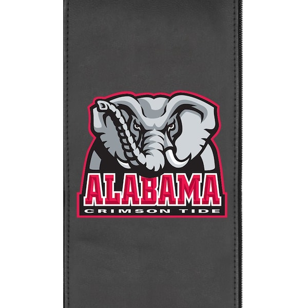 Dreamseat Silver Sofa with Alabama Crimson Tide Bama Logo - XZ7759001SOCDBK-PSCOL12073