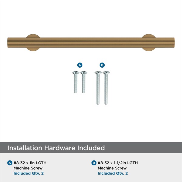 Amerock Radius 5-1/16 in 128 mm Center-to-Center Champagne Bronze Cabinet Pull - BP36866CZ