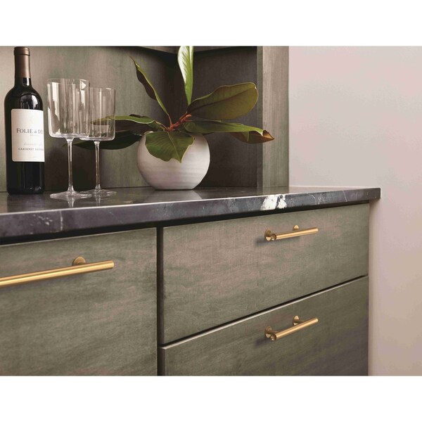 Amerock Radius 5-1/16 in 128 mm Center-to-Center Champagne Bronze Cabinet Pull - BP36866CZ