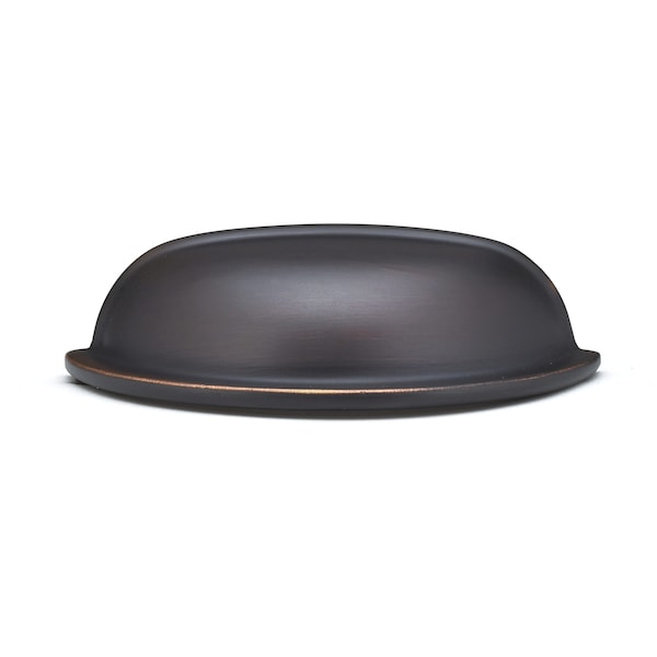Richelieu 3 in. (76 mm) Center-to-Center Brushed Oil-Rubbed Bronze Traditional Cup Pull - BP30388BORB