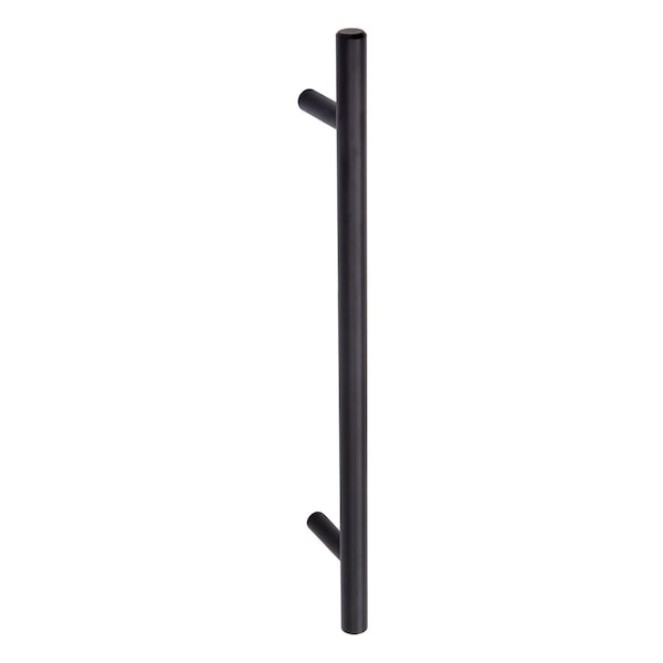 South Main Hardware Euro Bar Cabinet Handle (3/8" Diameter), 8.69" Length (6.31" Hole Center), Flat Black, 10PK - SH481-FB-10