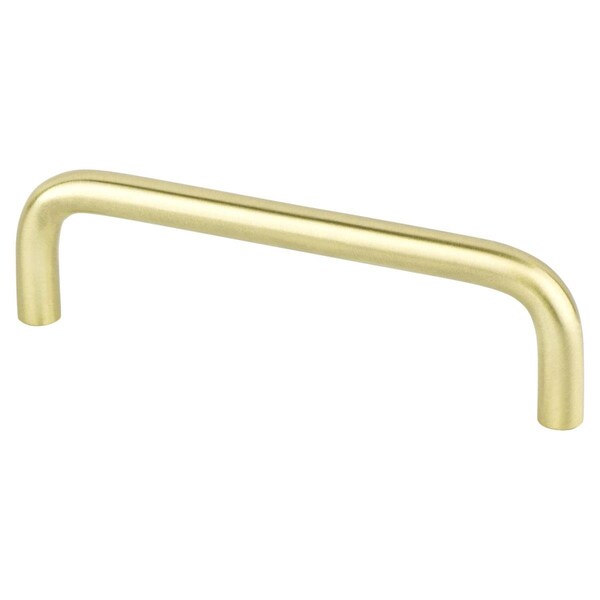 Berenson 4 in. CC Zurich Wire Pull with Satin Brass - 6160-2SB-P