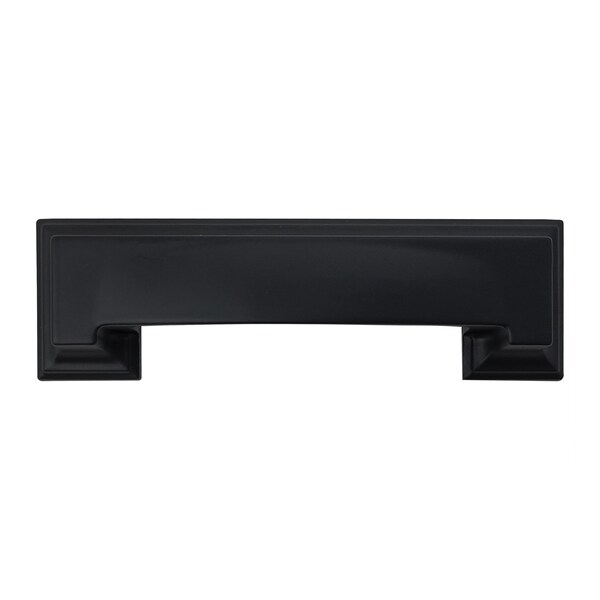 Mng Hardware 3in/96mm Cup Pull - Park Avenue - Matte Black - 17520