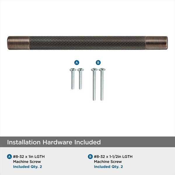 Amerock Bronx 6-5/16 in 160 mm Center-to-Center Oil Rubbed Bronze Cabinet Pull - BP36559ORB