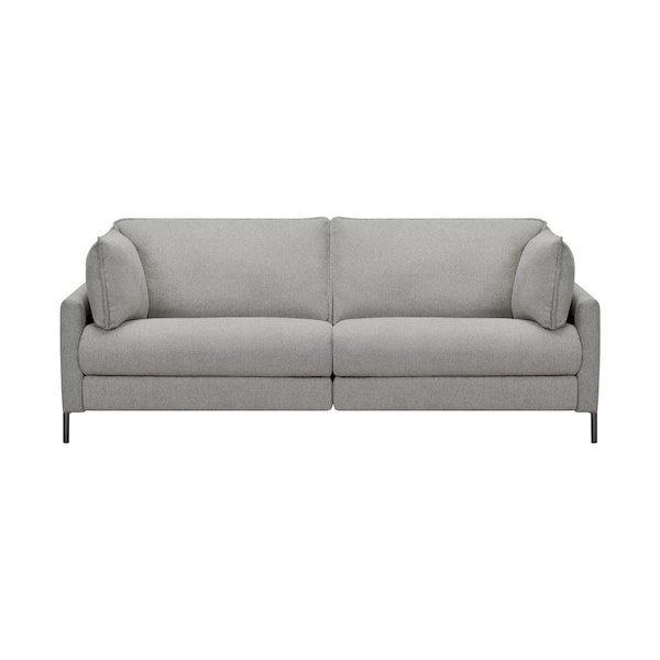 Seatsolutions 80 in. Juliett Modern Fabric Power Reclining Sofa, Grey Pebble - SE2757774