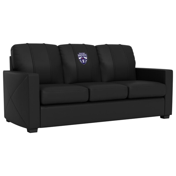 Dreamseat Silver Sofa with New York Mavericks Primary Logo - XZ7759001SOCDBK-PSPBR0045