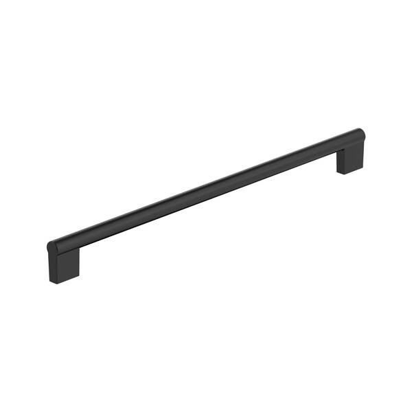 Amerock Versa 12-5/8 inch 320mm Center-to-Center Matte Black Cabinet Pull - BP55534FB