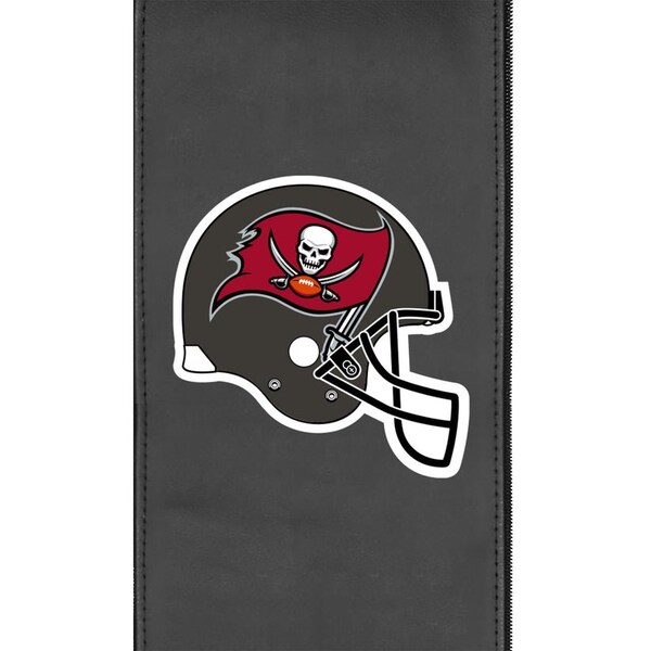 Dreamseat Silver Loveseat with Tampa Bay Buccaneers Helmet Logo - XZ7759003LSCDBK-PSNFL21047