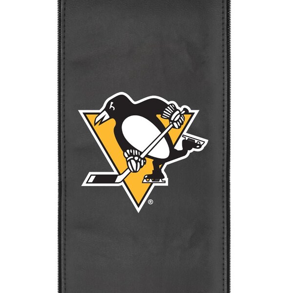 Dreamseat Silver Sofa with Pittsburgh Penguins Logo - XZ7759001SOCDBK-PSNHL42030