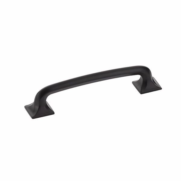 Schaub 5in Center to Center Northport Square Cabinet Pull Matte Black Finish - 216-MB
