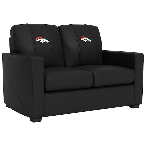 Dreamseat Silver Loveseat with Denver Broncos Primary Logo - XZ7759003LSCDBK-PSNFL20045