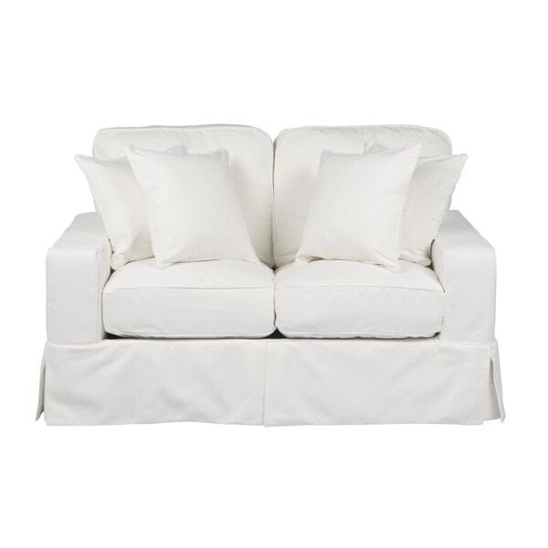 Fine-Line Americana Slipcovered Loveseat Peyton Pearl - FI3200371