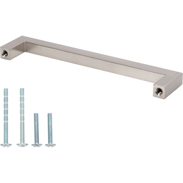 Designperfect 5-1/16'' Center-to-Center Handle Pull, Brushed Satin Nickel, 10PK - DPA10S354SNB
