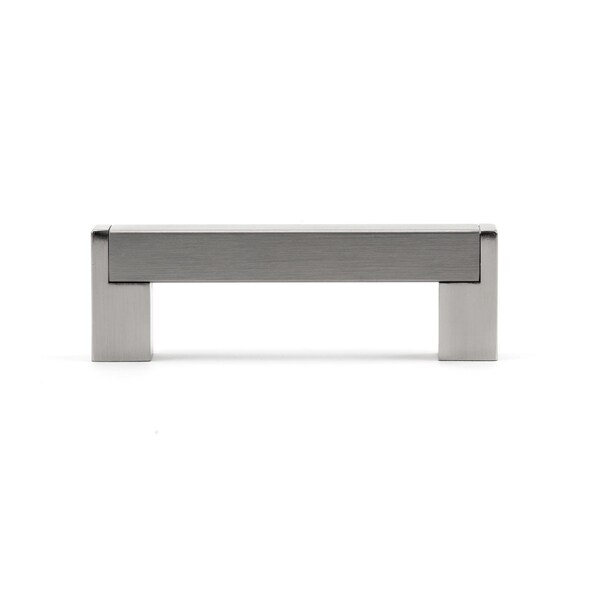 Richelieu 3-3/4 in. (96 mm) Center-to-Center Brushed Nickel Contemporary Drawer Pull - BP52096195