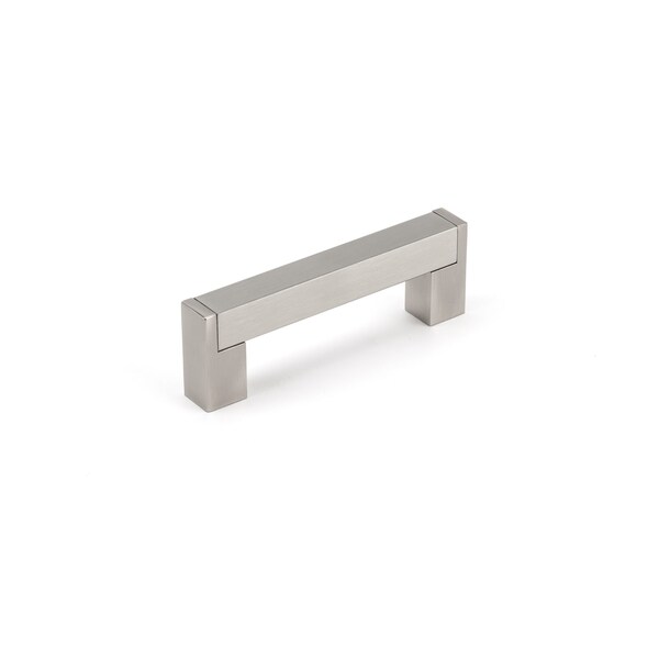Richelieu 3-3/4 in. (96 mm) Center-to-Center Brushed Nickel Contemporary Drawer Pull - BP52096195