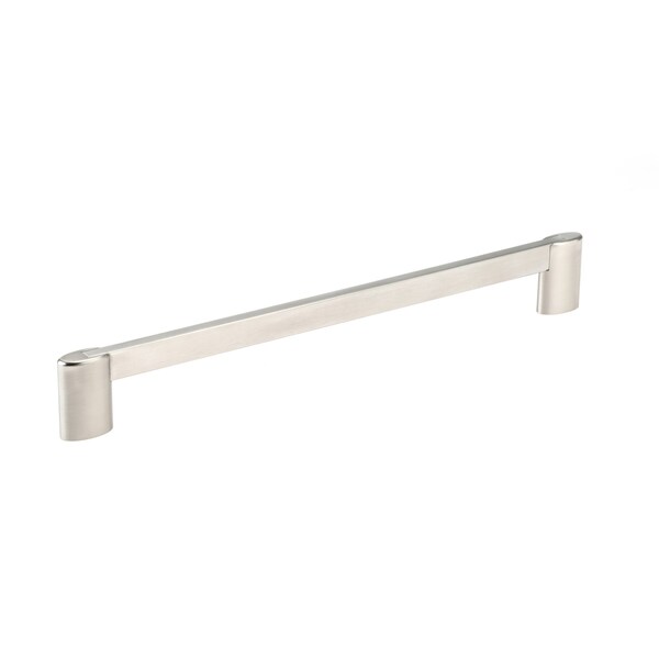 Richelieu 10-1/16 in. (256 mm) Center-to-Center Brushed Nickel Contemporary Drawer Pull - BP8728256195
