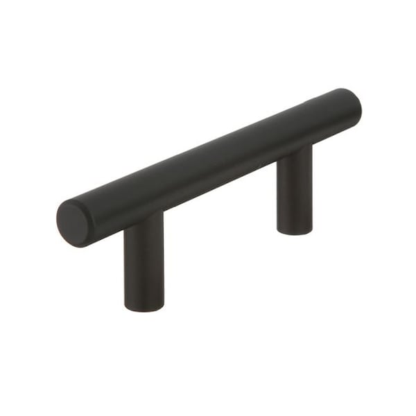 Crown 4" Bar Cabinet Pull with 2-1/2" Center to Center Matte Black Finish - CHP104BK