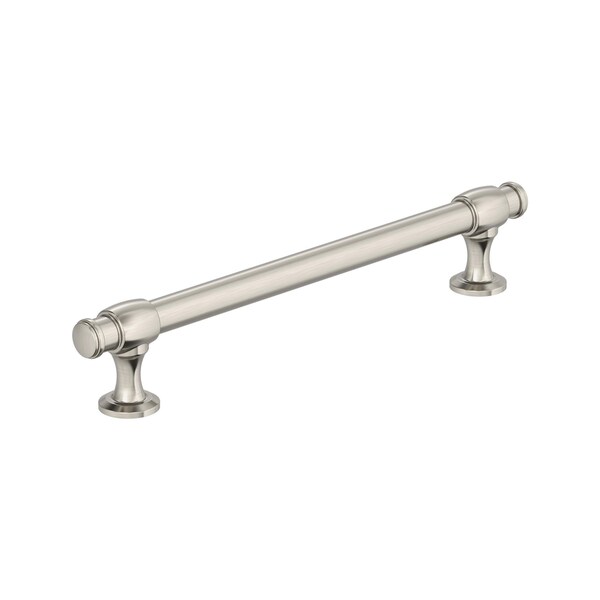 Amerock Winsome 6-5/16 inch 160mm Center-to-Center Satin Nickel Cabinet Pull - BP36771G10