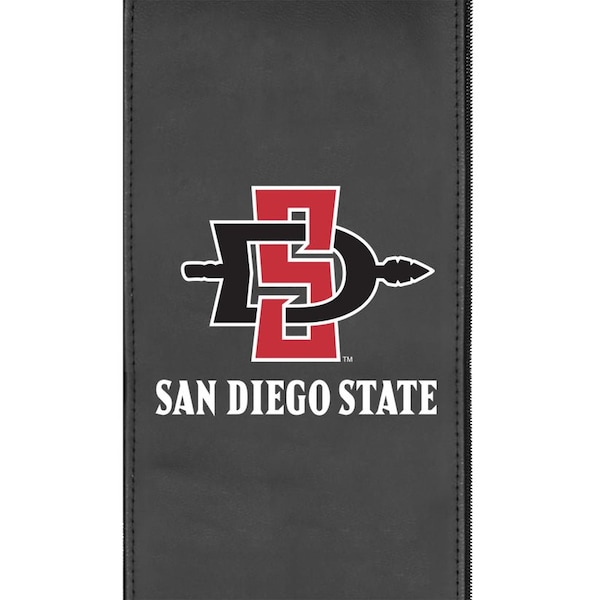 Dreamseat Silver Loveseat with San Diego State Primary Logo - XZ7759003LSCDBK-PSCOL13800