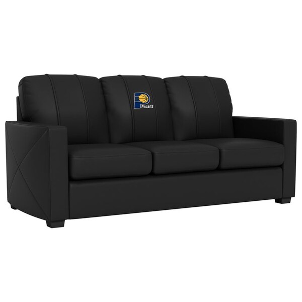 Dreamseat Silver Sofa Indiana Pacers Logo - XZ7759001SOCDBK-PSNBA31000