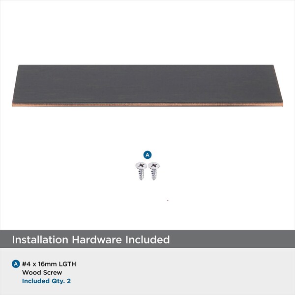 Amerock Edge Pulls 5-1/16 inch 128mm Center-to-Center Oil Rubbed Bronze Cabinet Edge Pull - 2000857